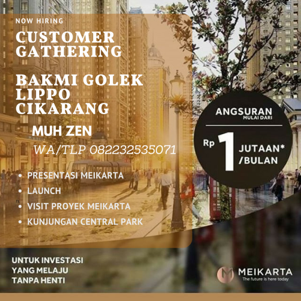 10 JANUARI ACARA EVENT MEIKARTA