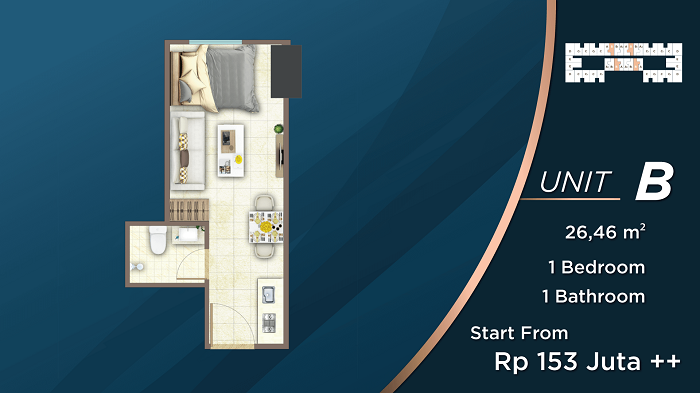 tipe tower t unit b studio