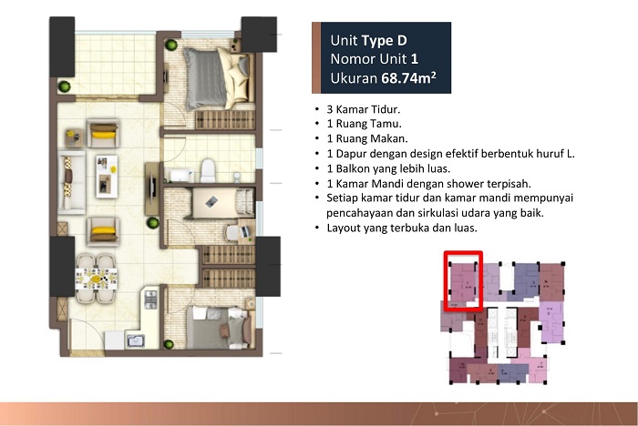 unit dengan harga paling murah di meikarta